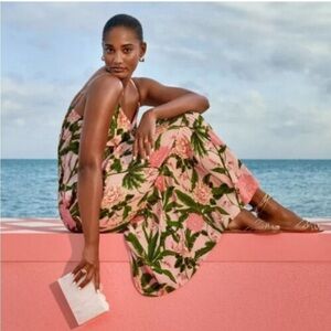 Agua Bendita X Target Peony Botanical Tie Front Dress NWT